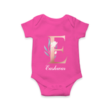 Custom-Made Baby Romper Outfits for Names Starting with 'E' - HOT PINK - 0 - 3 Months Old (Chest 16")