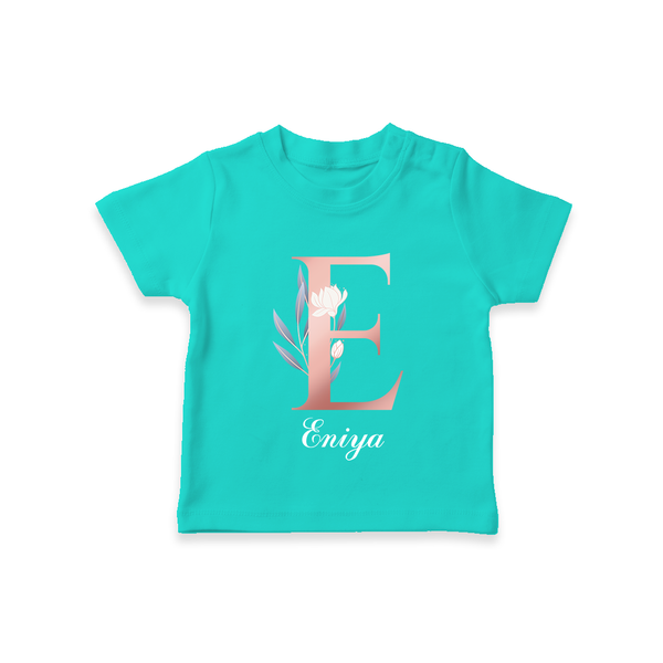 One of a Kind T-Shirt | Custom Name for Your Little Star - TEAL - 0-5 Months Old (Chest 17")