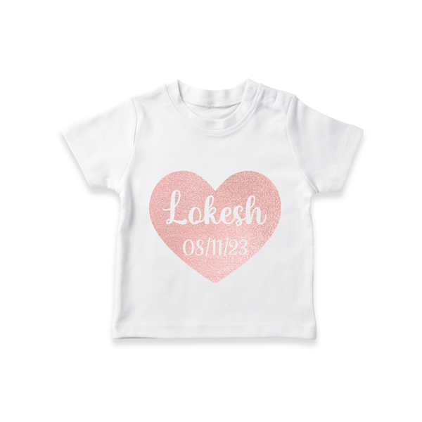 Baby Name T-Shirt | Cute and Personalized Just for Your Baby - WHITE - 0-5 Months Old (Chest 17")