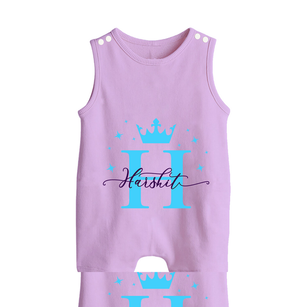 Baby's First Signature Romper Suit / Sleeveless Romper | Personalized and Picture Ready - LILAC - 0 - 5 Months Old (Chest 18")