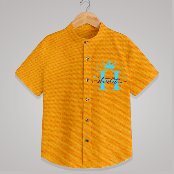 Baby's First Signature Shirt | Personalized and Picture Ready - CHROME YELLOW - 0 - 6 Months Old (Chest 23")