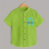 Baby's First Signature Shirt | Personalized and Picture Ready - LIME GREEN - 0 - 6 Months Old (Chest 23")