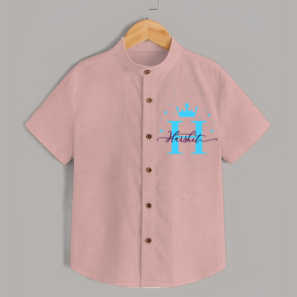 Baby's First Signature Shirt | Personalized and Picture Ready - PEACH - 0 - 6 Months Old (Chest 23")