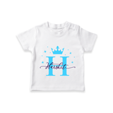 Baby's First Signature T-Shirt | Personalized and Picture Ready - WHITE - 0-5 Months Old (Chest 17")