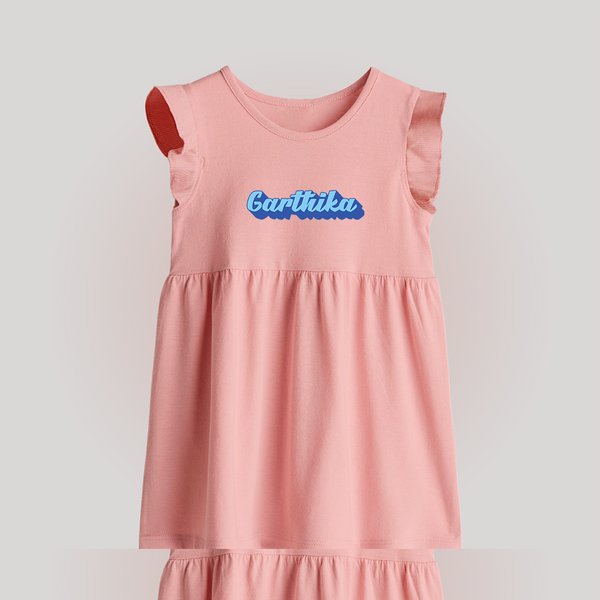 Your Name Here Baby Frock | A Soft Personalized Keepsake - BABY PINK - 0 - 3 Months Old (Chest 17")