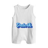 Your Name Here Romper Suit / Sleeveless Romper | A Soft Personalized Keepsake - WHITE - 0 - 5 Months Old (Chest 18")