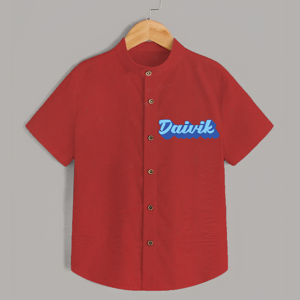 Your Name Here Shirt | A Soft Personalized Keepsake - RED - 0 - 6 Months Old (Chest 23")