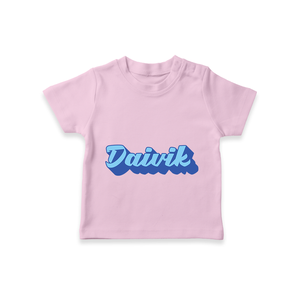 Your Name Here T-Shirt | A Soft Personalized Keepsake - BABY PINK - 0-5 Months Old (Chest 17")