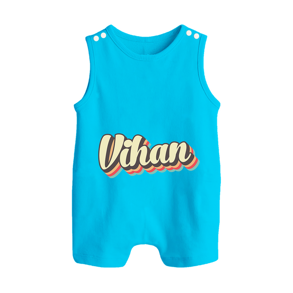 Make It Mine Romper Suit / Sleeveless Romper | Featuring Your Baby's Name - SKY BLUE - 0 - 5 Months Old (Chest 18")