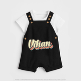 Make It Mine Dungaree Set | Featuring Your Baby's Name - BLACK - 0 - 5 Months Old (Chest 18")