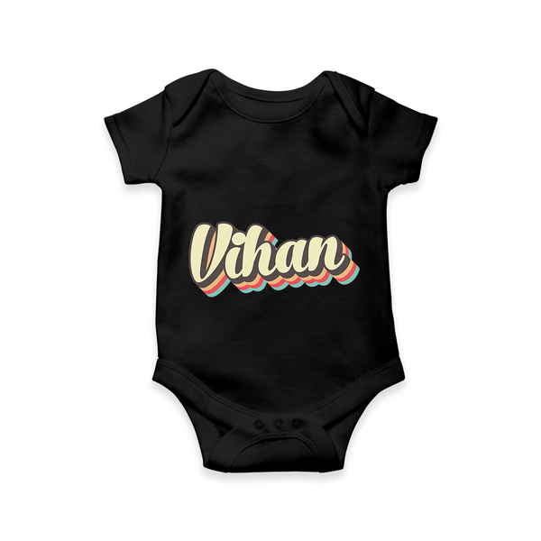 Make It Mine Romper / Onesie | Featuring Your Baby's Name - BLACK - New Born (Chest 14")