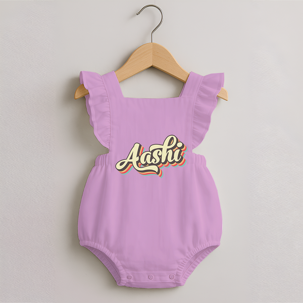 Make It Mine Romper Frock | Featuring Your Baby's Name - BABY PINK - 0 - 3 Months Old (Chest 19")