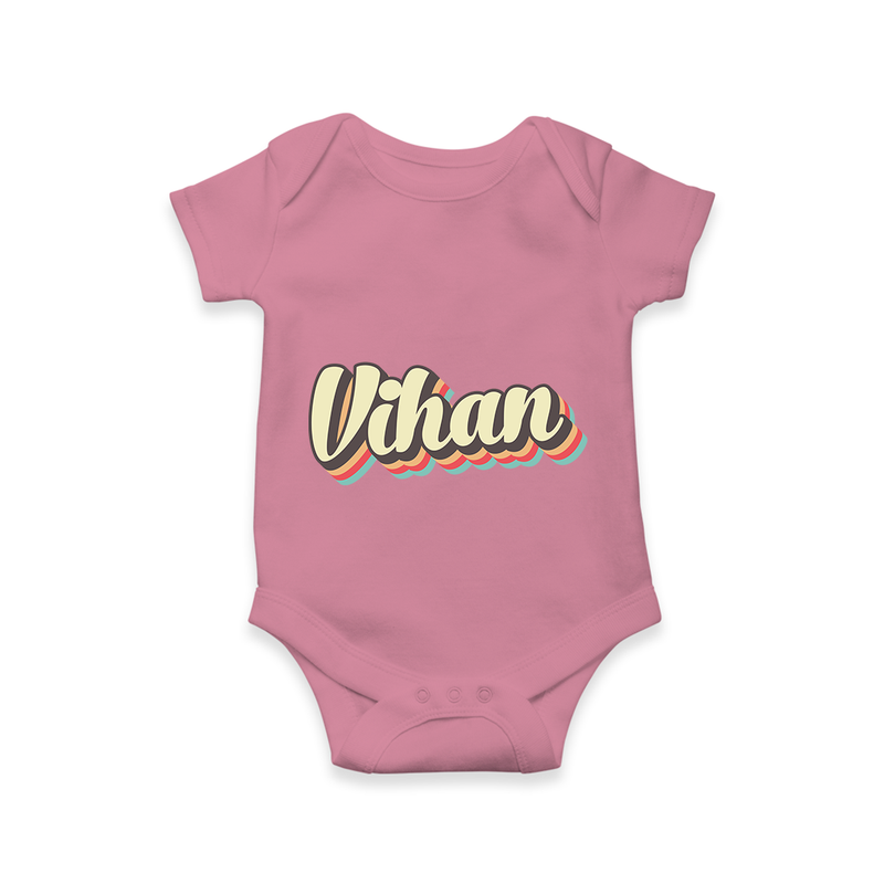 Soft Personalized Romper with Baby's Name - ONION - 0 - 3 Months Old (Chest 16")