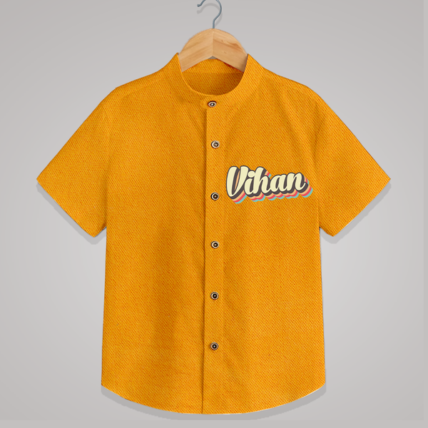 Make It Mine Shirt | Featuring Your Baby's Name - CHROME YELLOW - 0 - 6 Months Old (Chest 23")