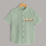 Make It Mine Shirt | Featuring Your Baby's Name - MINT GREEN - 0 - 6 Months Old (Chest 23")