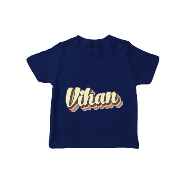 Make It Mine T-Shirt | Featuring Your Baby's Name - NAVY BLUE - 0-5 Months Old (Chest 17")