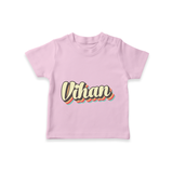 Soft Personalized T-Shirt with Baby's Name - PINK - 0-5 Months Old (Chest 17")