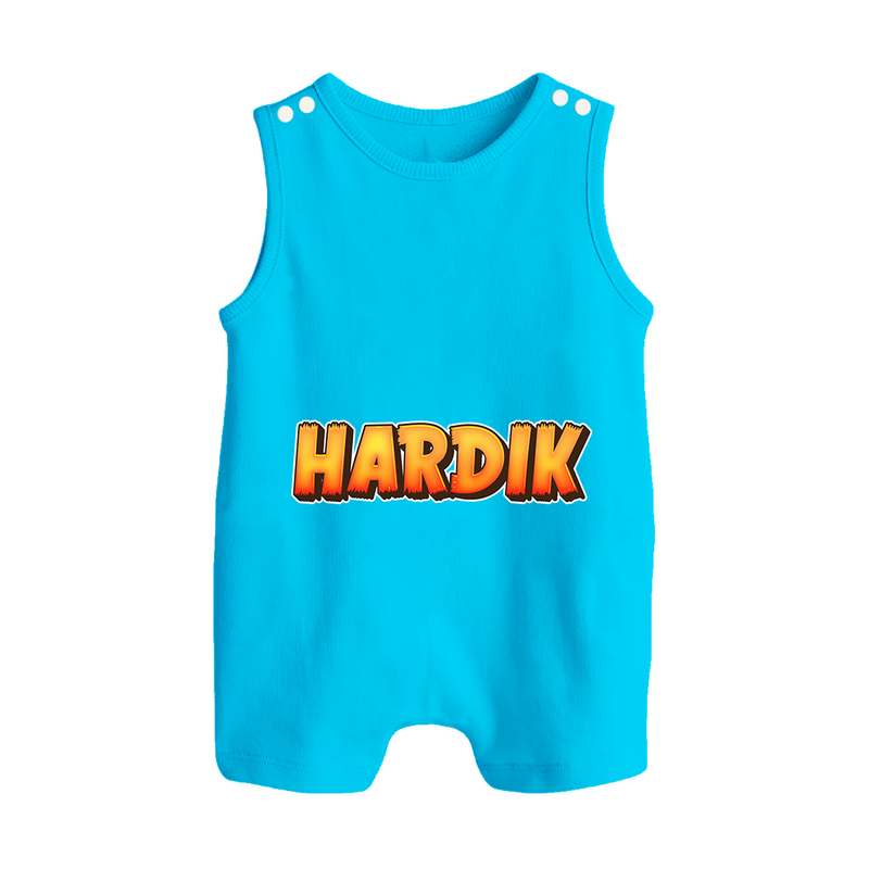 Adorable Name Romper Suit / Sleeveless Romper | The Perfect Personalized Baby Gift - SKY BLUE - 0 - 5 Months Old (Chest 18")