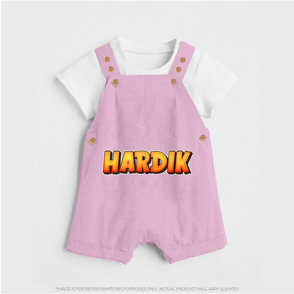 Adorable Name Dungaree Set | The Perfect Personalized Baby Gift - BABY PINK - 0 - 5 Months Old (Chest 18")