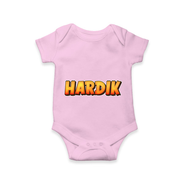 Adorable Name Romper / Onesie | The Perfect Personalized Baby Gift - BABY PINK - New Born (Chest 14")