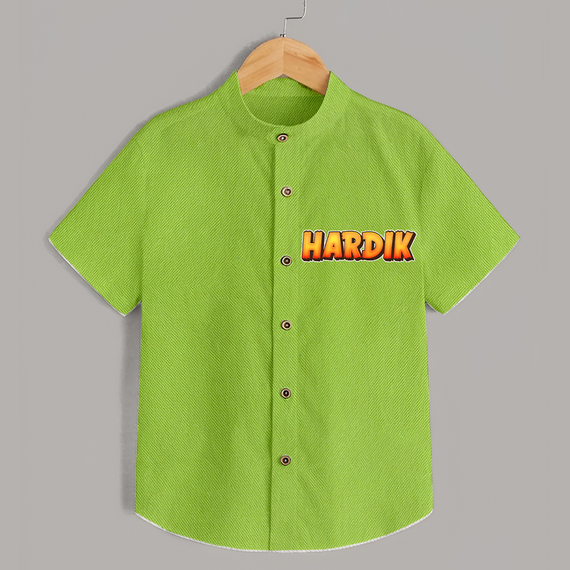 Adorable Name Shirt | The Perfect Personalized Baby Gift - LIME GREEN - 0 - 6 Months Old (Chest 23")