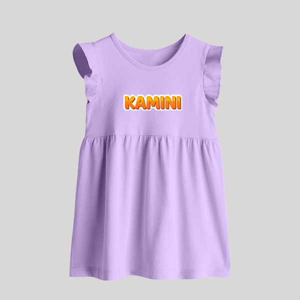 Made for Me Baby Frock | Personalized with Baby's Name - LILAC - 0 - 3 Months Old (Chest 17")