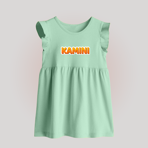 Made for Me Baby Frock | Personalized with Baby's Name - MINT GREEN - 0 - 3 Months Old (Chest 17")