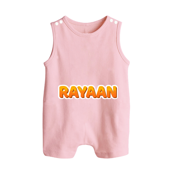 Made for Me Romper Suit / Sleeveless Romper | Personalized with Baby's Name - BABY PINK - 0 - 5 Months Old (Chest 18")