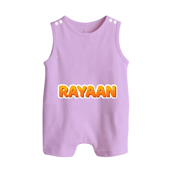 Made for Me Romper Suit / Sleeveless Romper | Personalized with Baby's Name - LILAC - 0 - 5 Months Old (Chest 18")