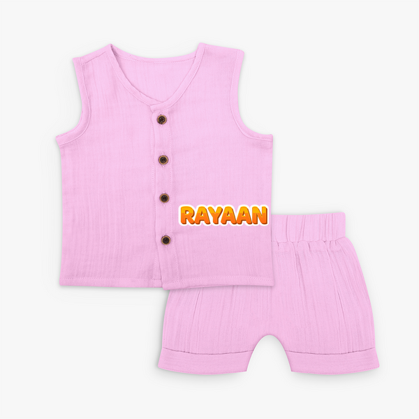 Made for Me Jabla Set | Personalized with Baby's Name - BABY PINK - 0 - 3 Months Old (Chest 9.8")
