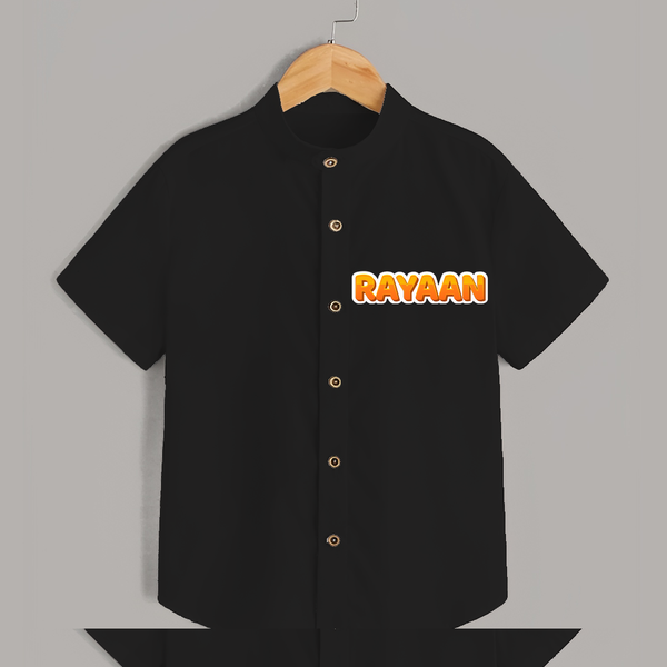 Made for Me Shirt | Personalized with Baby's Name - BLACK - 0 - 6 Months Old (Chest 23")