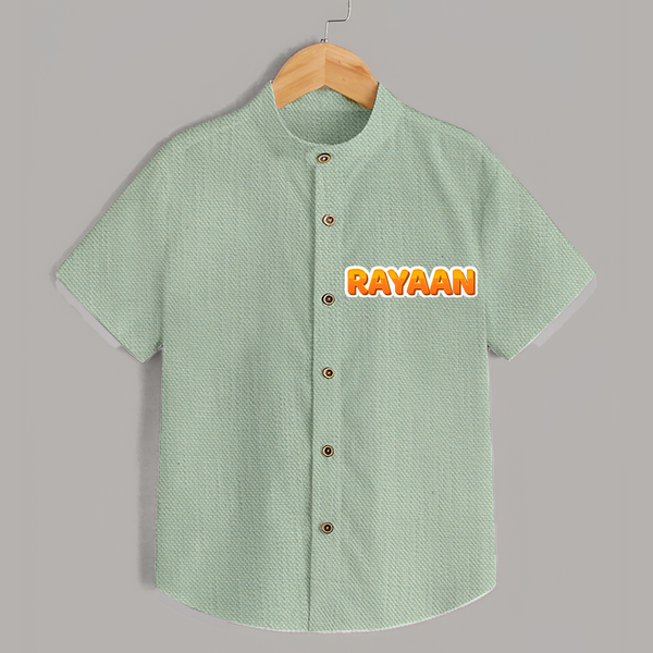 Made for Me Shirt | Personalized with Baby's Name - MINT GREEN - 0 - 6 Months Old (Chest 23")