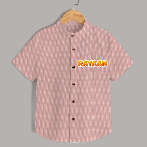 Made for Me Shirt | Personalized with Baby's Name - PEACH - 0 - 6 Months Old (Chest 23")