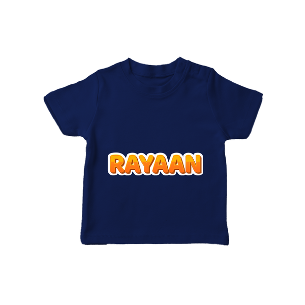 Made for Me T-Shirt | Personalized with Baby's Name - NAVY BLUE - 0-5 Months Old (Chest 17")