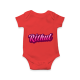 Name-Printed Romper Outfits for Your Little Star - RED - 0 - 3 Months Old (Chest 16")