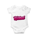 Name-Printed Romper Outfits for Your Little Star - WHITE - 0 - 3 Months Old (Chest 16")