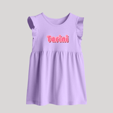 Little Legend Baby Frock | Featuring Your Baby's Name with Love - LILAC - 0 - 3 Months Old (Chest 17")