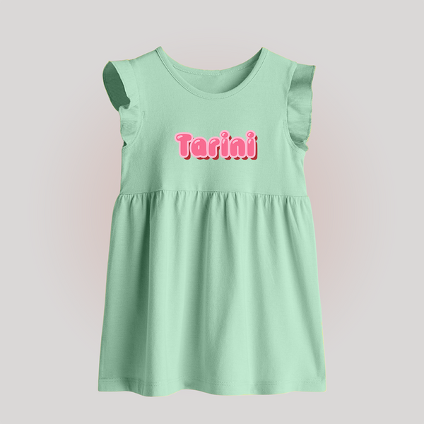 Little Legend Baby Frock | Featuring Your Baby's Name with Love - MINT GREEN - 0 - 3 Months Old (Chest 17")