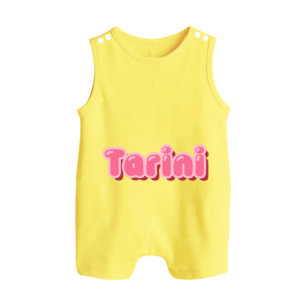 Little Legend Romper Suit / Sleeveless Romper | Featuring Your Baby's Name with Love - PASTEL YELLOW - 0 - 5 Months Old (Chest 18")