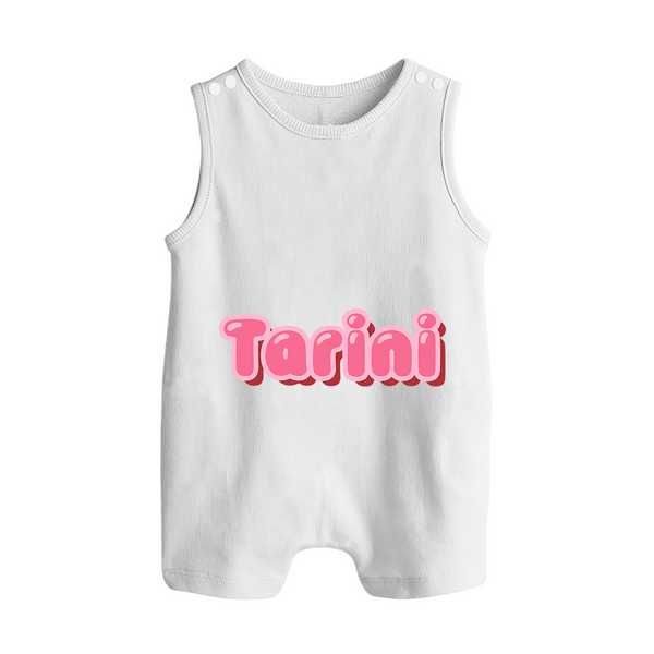 Little Legend Romper Suit / Sleeveless Romper | Featuring Your Baby's Name with Love - WHITE - 0 - 5 Months Old (Chest 18")