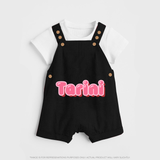 Little Legend Dungaree Set | Featuring Your Baby's Name with Love - BLACK - 0 - 5 Months Old (Chest 18")