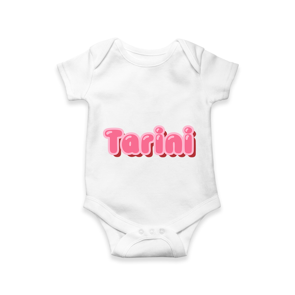 Little Legend Romper / Onesie | Featuring Your Baby's Name with Love - WHITE - New Born (Chest 14")