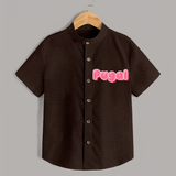 Little Legend Shirt | Featuring Your Baby's Name with Love - CHOCOLATE BROWN - 0 - 6 Months Old (Chest 23")