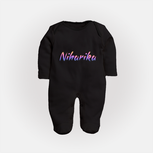 Personalized Name Sleep Suit / Full Sleeve Bodysuit | Your Baby's Name in Every Stitch