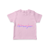 Baby's Name on T-Shirt for a Unique Keepsake - PINK - 0-5 Months Old (Chest 17")