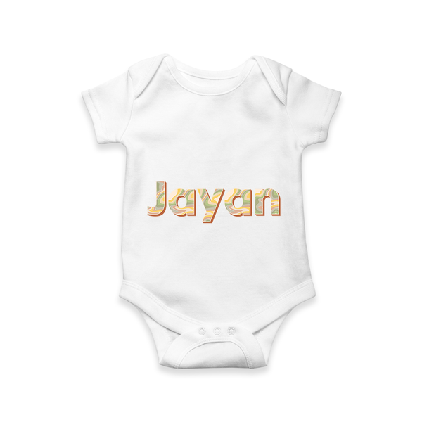 Custom Baby Name Romper for Special Moments - WHITE - 0 - 3 Months Old (Chest 16")