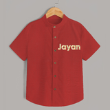 Cutest Shirt Ever | Personalized with Your Baby's Name - RED - 0 - 6 Months Old (Chest 23")