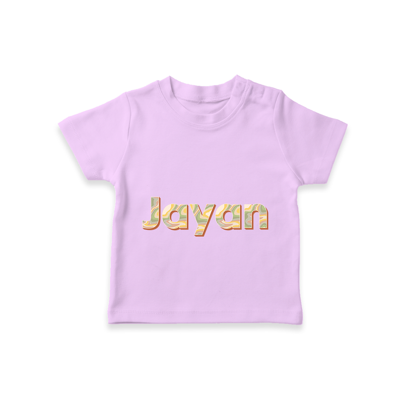 Custom Baby Name T-Shirt for Special Moments - LILAC - 0-5 Months Old (Chest 17")