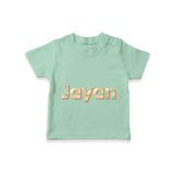 Custom Baby Name T-Shirt for Special Moments - MINT GREEN - 0-5 Months Old (Chest 17")