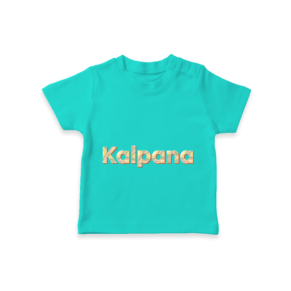 Cutest T-Shirt Ever | Personalized with Your Baby's Name - TEAL - 0-5 Months Old (Chest 17")